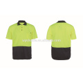2015 new workwear AS/NZS 1906 100% polyester mesh yellow high visibility reflective safety hi vis tshirts